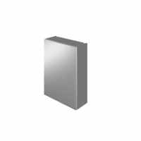 450mm Single Door Mirrored Bathroom Cabinet - Ash Grey - The White Space