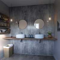 Grey Volterra Texture Showerwall Panels