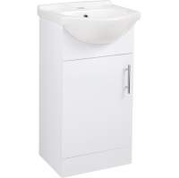 Watervale 450mm White Gloss Vanity Unit & Basin