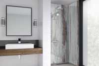 Wetwall Silver Alloy Shower Panel