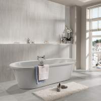  White Quartz Nuance Waterproof Shower Board