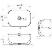 Scudo Stance 750mm Countertop Basin