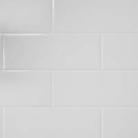 White Metro Tile Effect Panels - Wetwall Composite 
