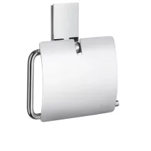Smedbo Pool Chrome Toilet Roll Holder with Cover