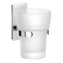 Smedbo Pool Tumbler with Chrome Holder