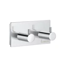 Smedbo Pool Chrome Double Towel Hook