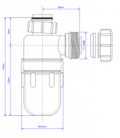 McAlpine SB10 Tubular Swivel 'S' Trap 1 1/4" 32mm