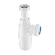 McAlpine 1.1/4" x 75mm Water Seal Adjustable Inlet Bottle Trap with Multifit Outlet - AA10