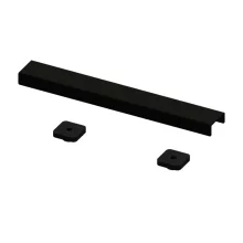 Abacus Elements Matt Black Linear Wetroom Waste Cover 300mm