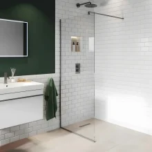 Abacus 8mm E Series Wetroom Panel with Chrome Profile