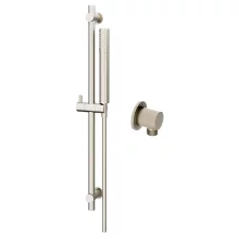 Abacus Brushed Nickel Riser Rail Kit with Round Outlet