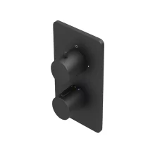 Abacus EZ Box 2.0 Black 2 Way Shower Valve with Square Handles