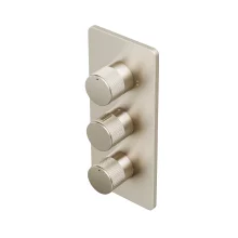 Abacus EZ Box 3.0 Brushed Nickel 3 Way Shower Valve with ISO Pro Handles