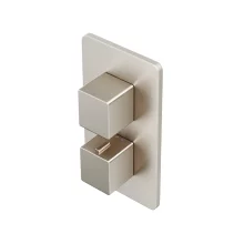Abacus EZ Box 2.0 Brushed Nickel 1 Way Shower Valve with Square Handles