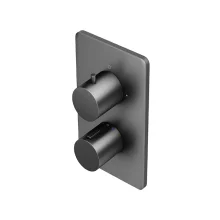 Abacus EZ Box 2.0 Matt Anthracite 1 Way Shower Valve with Round Handles