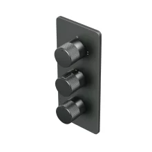 Abacus EZ Box 3.0 Matt Anthracite 3 Way Shower Valve with ISO Pro Handles