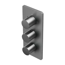 Abacus EZ Box 3.0 Matt Anthracite 3 Way Shower Valve with Round Handles