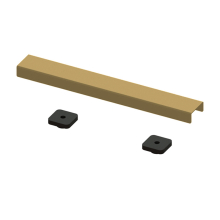 Abacus Elements Brushed Brass Linear Wetroom Waste Cover 300mm
