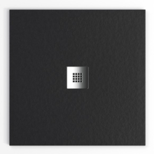Tailored Trays Cuttable Slate Shower Tray in Midnight Black 800 x 800