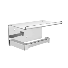 Jaquar Kubix Prime Chrome Toilet Roll Holder With Shelf