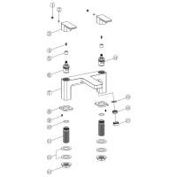 RAK Washington Traditional 2 Hole Bath Filler