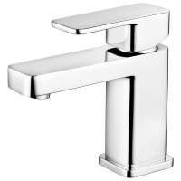 Alabio Cloakroom Basin Mixer with Click-Clack Waste