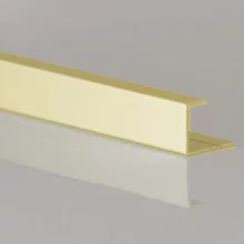 ALU-TRIM 10mm End U Aluminium Trim - Brushed Brass