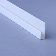 ALU-TRIM 10mm End U Aluminium Trim - Gloss White