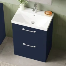 Hudson Reed Juno 500mm Blue Wall Hung Vanity Unit