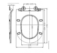 Rainbow Middle D Style Soft Close Quick Release Toilet Seat - Euroshowers