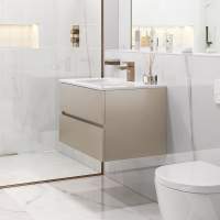 Villeroy & Boch Avento 340 RH Door Cloakroom Vanity Unit With RH Basin - Stone Oak