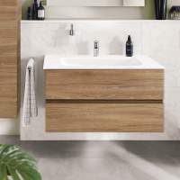 Villeroy & Boch Subway 2.0 587mm Bathroom Vanity Unit 1 Drawer Arizona Oak