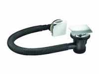 Square Push Button Bath Waste and Overflow - Clicker / Sprung - ASP