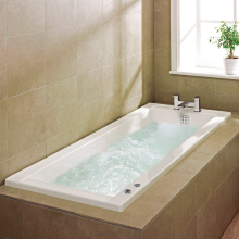 Aquabathe Luna Whirlpool Bath, 1700 x 750, Single End 6 Jet System, Frontline Bathrooms