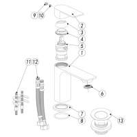 Niagara Kingsbury Traditional Monobloc Basin Mixer Tap