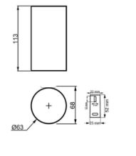 Jaquar Kubix Prime Matt Brass Double Robe Hook