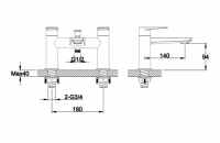 Sagittarius Ergo 4 Hole Bath Filler Tap