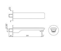 Semois Basin Mixer with Click-Clack Waste