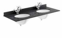 Ash Grey L Shaped Basin & Toilet Combination Unit