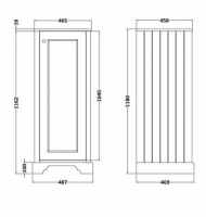 Mercia 550mm Light Grey Waterproof WC Unit