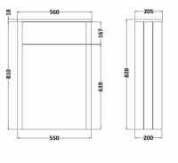 Burlington 30cm Grey Single Door Unit