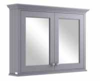 Bayswater 1050mm Double Bathroom Mirror Wall Cabinet - Plummett Grey
