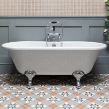 Bourbourg Traditional 1530mm Freestanding Bath Chrome Feet