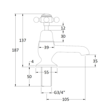 Scudo Premier Bath Taps (Pair)