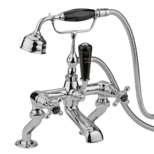 Bayswater Dome Bath Shower Mixer - Black/Chrome
