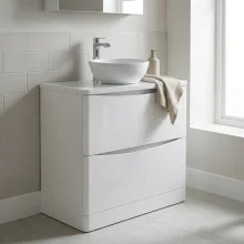 Lancia Empire 600mm Floor Standing Vanity Unit Sage Green