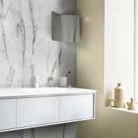 White Marble Satin Wall&Water Tile Panels by BerryAlloc