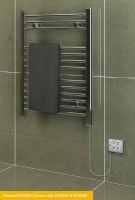 Eastbrook Biava 1100 x 500 White Dry Element Electric Towel Radiator