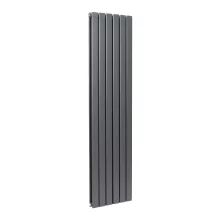 Bravo 1800 x 408mm Anthracite Double Vertical Designer Radiator