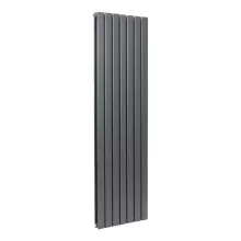Bravo 1800 x 476mm Anthracite Double Vertical Designer Radiator